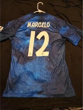 Real Madrid 2018/2019 Marcelo EA Sports Special Galaxy Soccer Jersey Size M